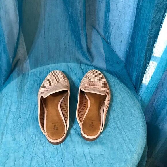 Frye Gwen Perforated Leather Flat Mules Size 7 - Picture 5 of 9